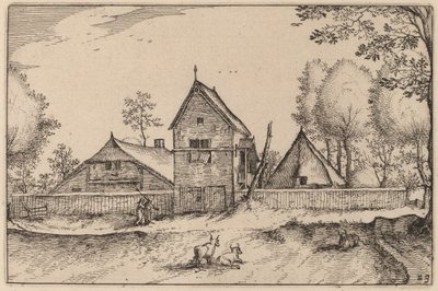Grande Fazenda Murada de Claes Jansz Visscher after Johannes van Doetechum, the Elder after Lucas