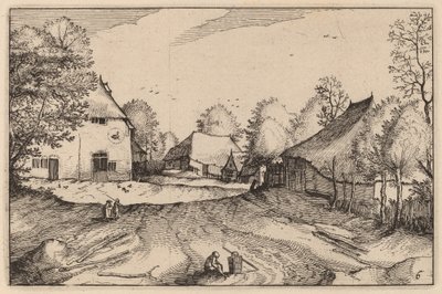 A Pousada dos Swann de Claes Jansz Visscher after Johannes van Doetechum, the Elder after Lucas