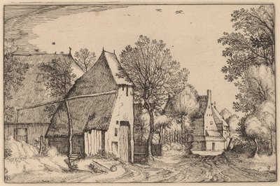 Estrada da Vila de Claes Jansz Visscher after Johannes van Doetechum, the Elder after Lucas