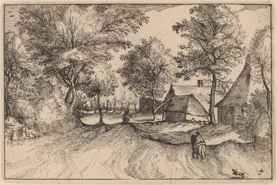 Estrada da Vila de Claes Jansz Visscher after Johannes van Doetechum, the Elder after Lucas