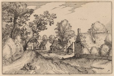 Estrada da Vila de Claes Jansz Visscher after Johannes van Doetechum, the Elder after Lucas