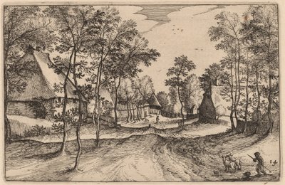 Estrada da Vila de Claes Jansz Visscher after Johannes van Doetechum, the Elder after Lucas