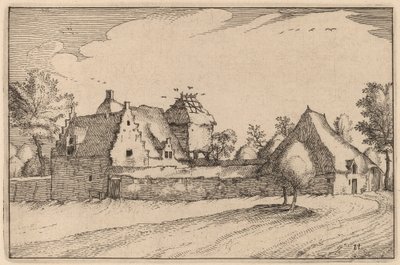 Fazenda Murada de Claes Jansz Visscher after Johannes van Doetechum, the Elder after Lucas
