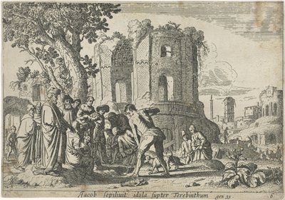 Jacob enterra os ídolos
História de Jacob (título da série) de Claes Moeyaert