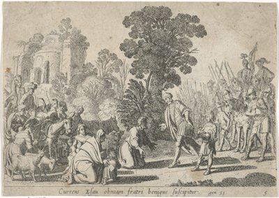 Reconciliação de Jacob e Esaú
História de Jacob (título da série) de Claes Moeyaert
