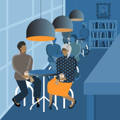 Reunião da cafeteria de Claire Huntley