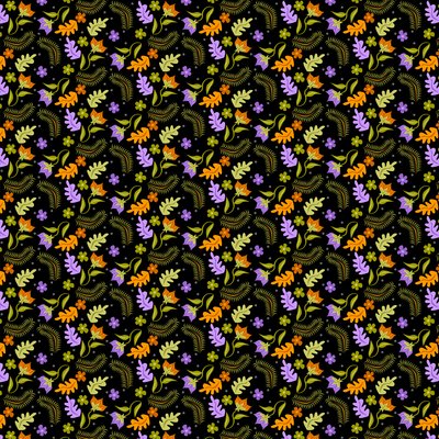Padrão de Folhas Nocturnas de Claire Huntley