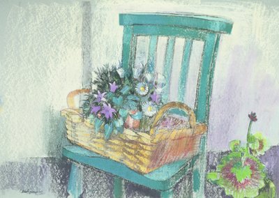 Campanulas e margaridas de Claire Spencer