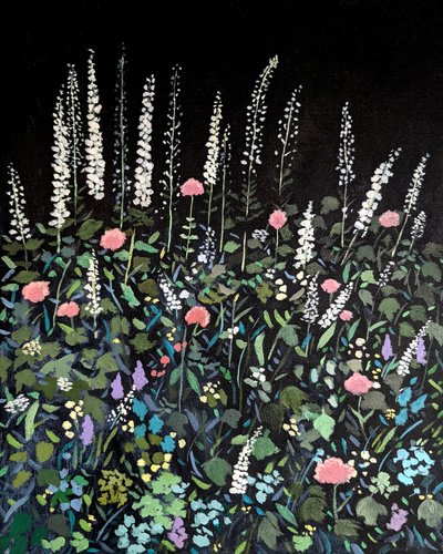 As flores do jardim noturno desabrocham de Claire Whitehead
