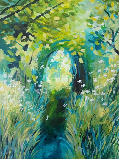 Porta de Entrada da Floresta Iluminada pelo Sol de Claire Whitehead