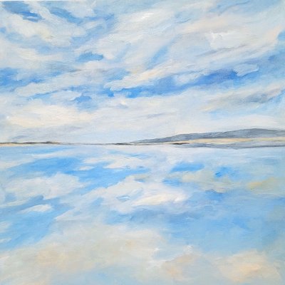 Reflexo do vasto céu azul de Claire Whitehead
