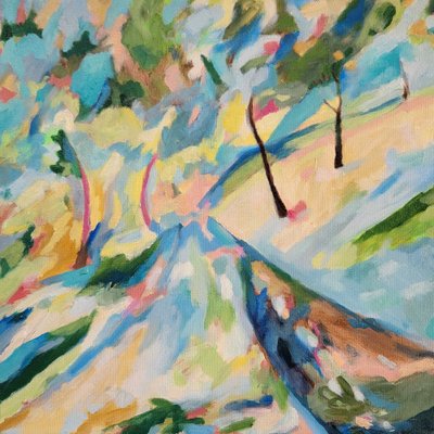 Caminho sinuoso e animado de Claire Whitehead