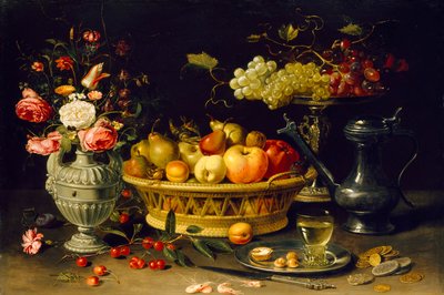 Still Life of Fruit and Flowers, 1608-1621 de Clara Peeters