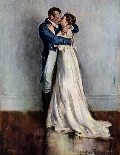 Ae Fond Kiss (cor litho) de Clarence F. Underwood