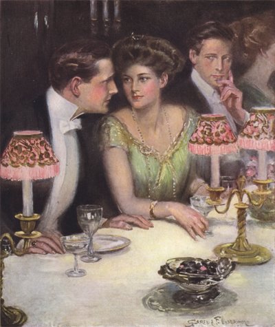 Os dois únicos no jantar de Clarence F. Underwood