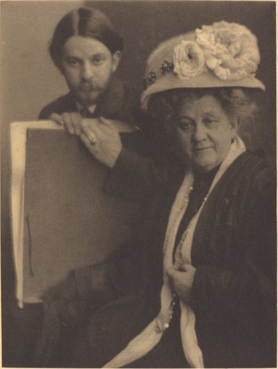 Alvin Langdon Coburn e sua mãe de Clarence H. White