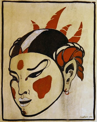 Chefe de uma bailarina de Claud Lovat Fraser