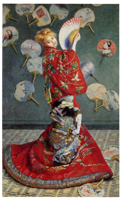 La Japonaise. (Camille em traje japonês) de Claude Monet