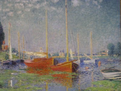 Barcos vermelhos em Argenteuil de Claude Monet