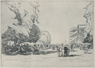 Ascot - O Paddock, 1914, 1920 de Claude Allin Shepperson