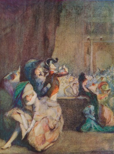 Cena no baile de máscaras, século c19 de Claude Allin Shepperson