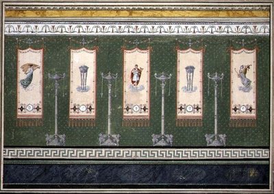 Design para Decoração da Parede do Império (aguarela e guache sobre papel) de Claude Amie Chenavard