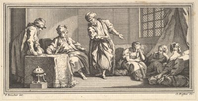 O mercador de escravos, 1746-47. de Claude Augustin Duflos
