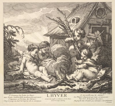 Inverno, 1735-86. de Claude Augustin Duflos