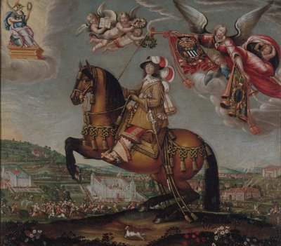 Retrato equestre de Alberte-Barbe d
