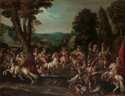 Triunfo das Amazonas, década de 1620. de Claude Deruet