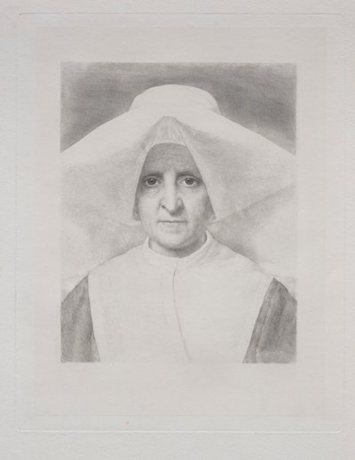 Irmã Rosalie, vista frontal. de Claude Ferdinand Gaillard
