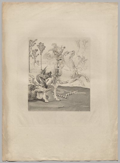 São Jorge e o Dragão (1) de Claude Ferdinand Gaillard