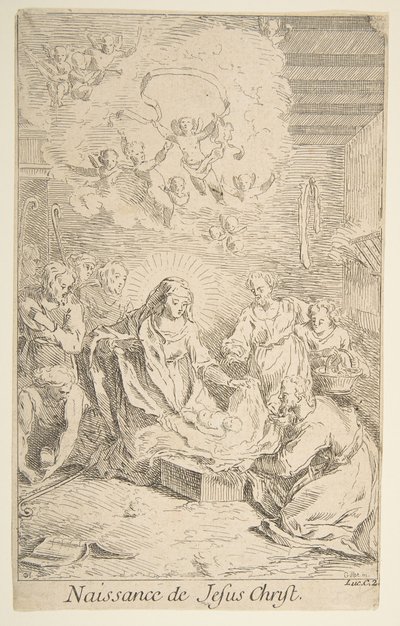 Natividade.n.d. Criadores: Claude Gillot, Jacques Gabriel Huquier. de Claude Gillot, Jacques Gabriel Huquier