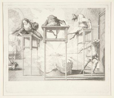 Arlequim travesso de Claude Gillot
