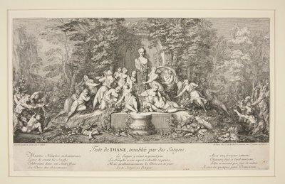 Feste de DIANE, perturbado por Satyrs de Claude Gillot