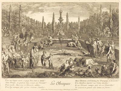 Les Obseques (Os Ritos Fúnebres) de Claude Gillot