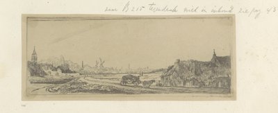 Landschap conheceu een koets Coleção de oitenta e cinco gravuras originais (título da série) de Claude Henri Watelet
