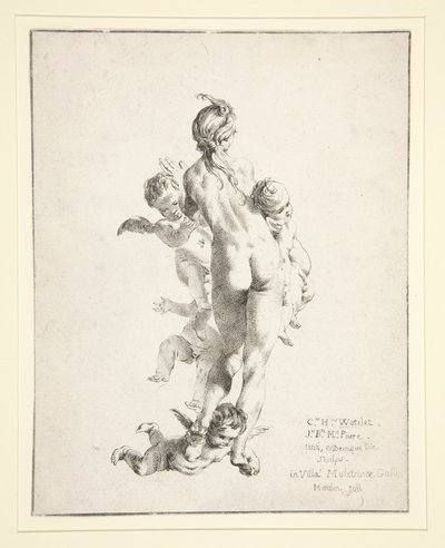 Sem título (nu feminino com putti) de Claude Henri Watelet