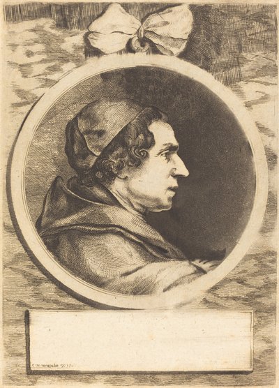 Retrato de um abade de Claude Henri Watelet after Charles Nicolas Cochin II