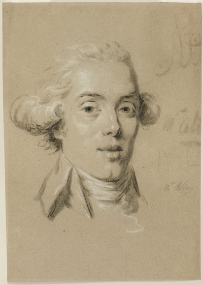 Retrato de um jovem de Claude Jean Baptiste Hoin
