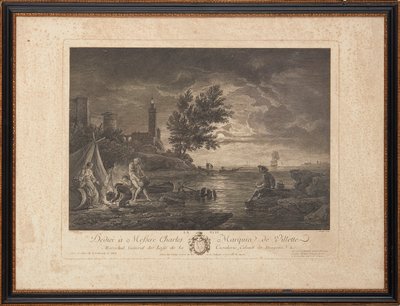 gravuras em aço francês de Claude Joseph (after) Vernet