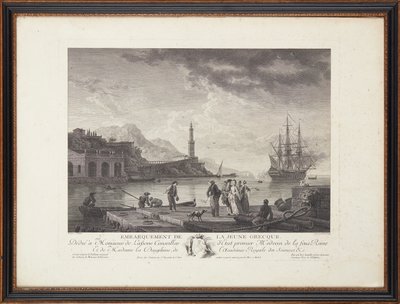 gravuras em aço francês de Claude Joseph (after) Vernet