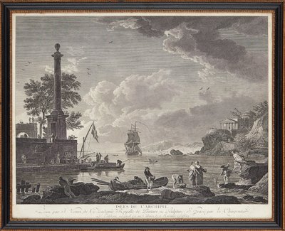 gravuras em aço francês de Claude Joseph (after) Vernet