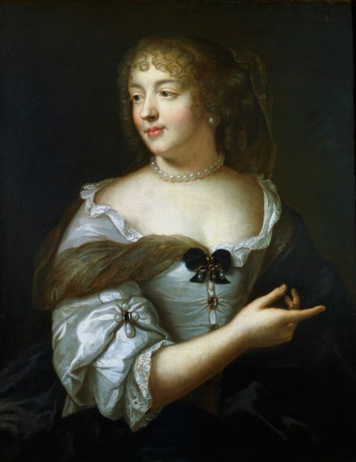 Madame de Sevigne, cortesã francesa e redatora de cartas, século XVII de Claude Lefebvre