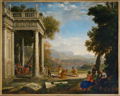 David sacre roi par Samuel - David coroado por Samuel ... de Claude Lorrain (1600-82)