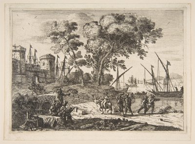Cena da costa com um artista, ca. 1638-41. de Claude Lorrain