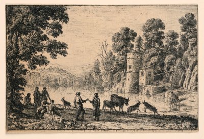 Dança na beira do rio de Claude Lorrain