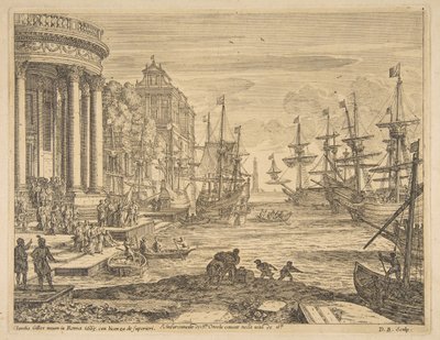 Embarque de Santa Úrsula, 1665. de Claude Lorrain