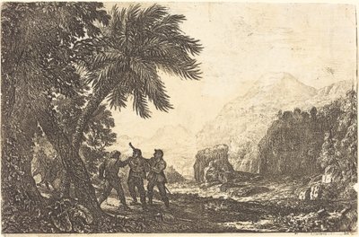 Paisagem com bandidos (Scène de bandidos) de Claude Lorrain