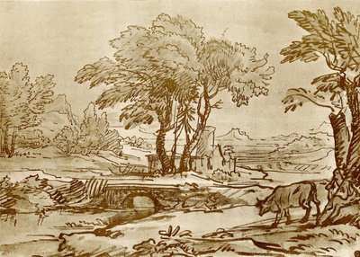 Paisagem com ponte de Claude Lorrain